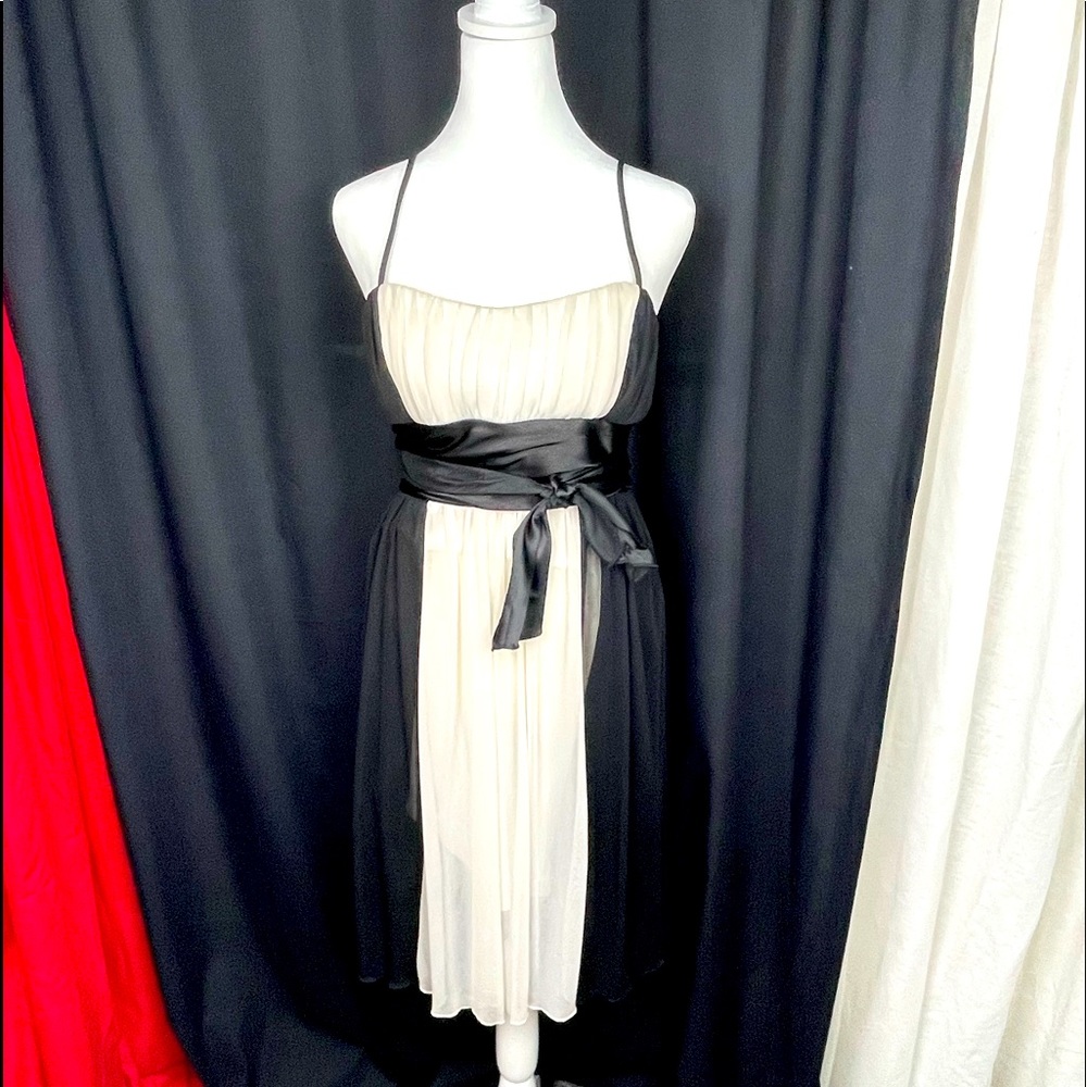 Cocktail Dress Black and White